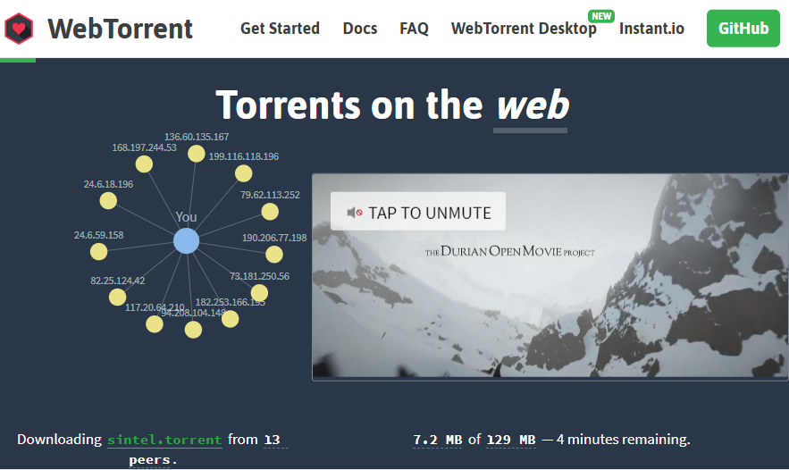 webtorrent infinity years