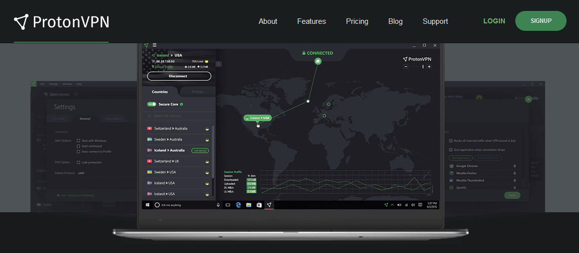 ProtonVPN Unlimited Data with Less Speed free VPN for firestick with unlimited data