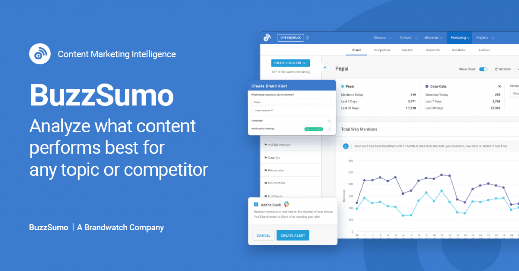 Buzzsumo tool for content generation