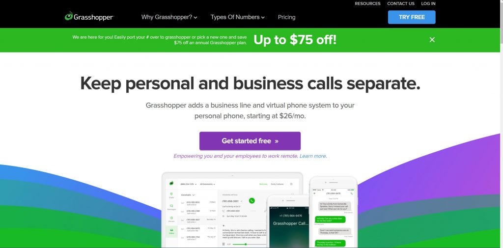 Best VoIP services- Grasshopper