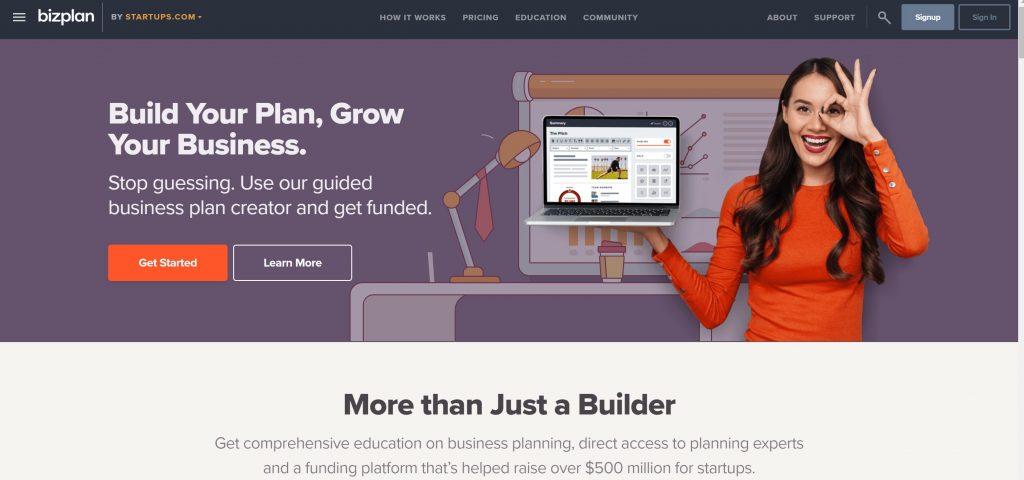 BizPlan business builder software