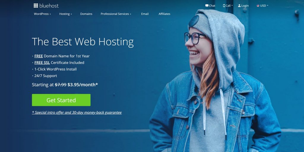 BlueHost best web hosting provider