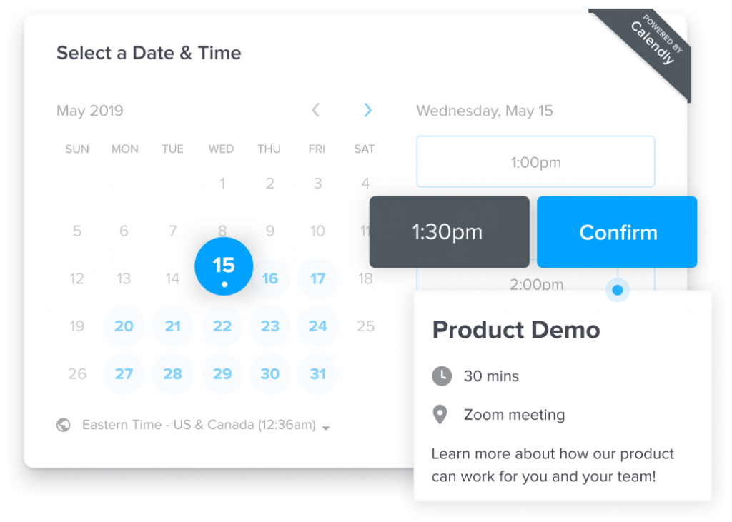 Calendly business tool for meetings