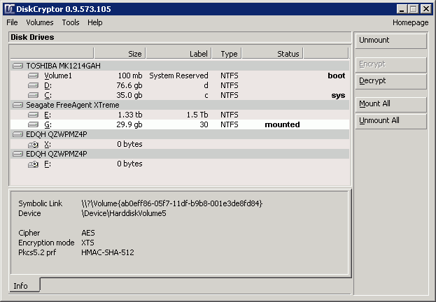 DiskCryptor encryption tool