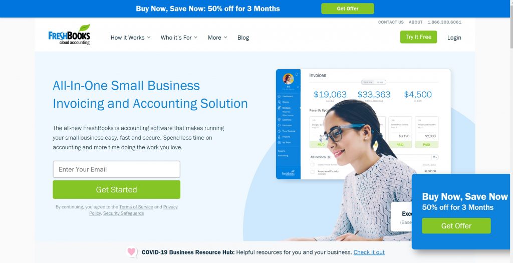 FreshBooks billing software for business