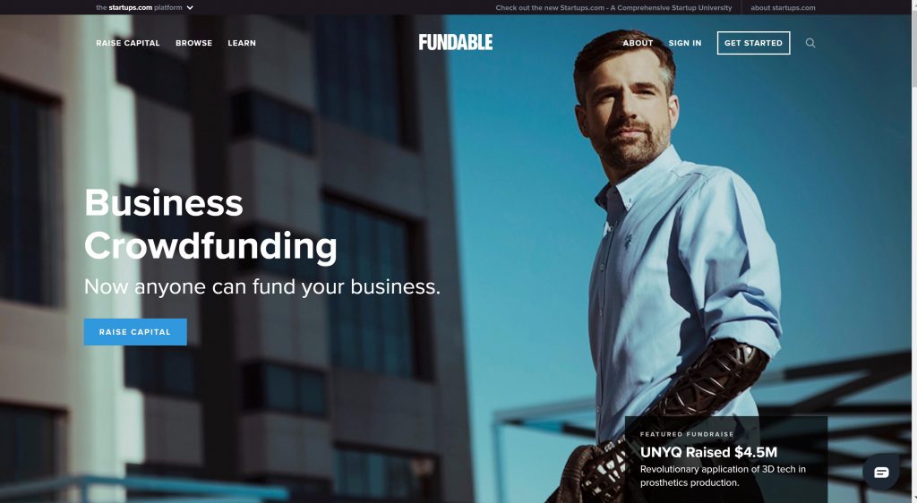 Fundable crowdfunding for small businesses