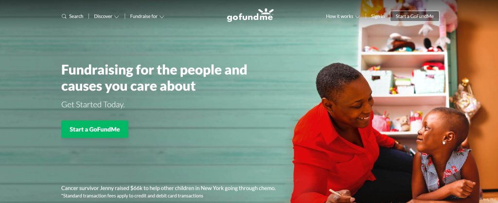 GoFundMe Crowdfunding platform