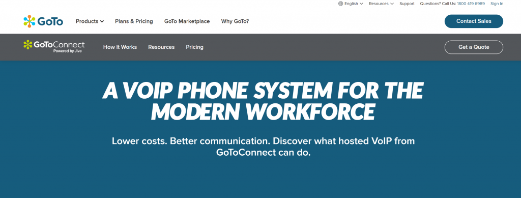 GoToConnect phone system for business
