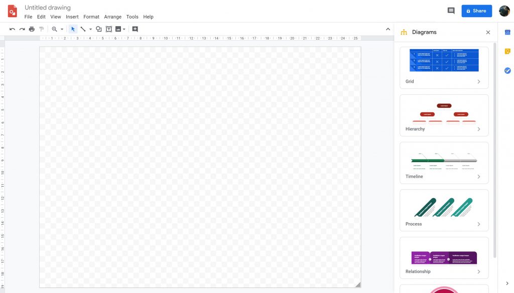 Google drawing software - free alternative to visio