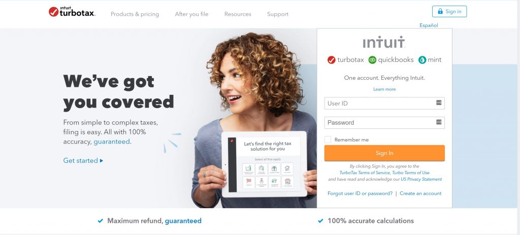 TurboTax tax software for small business