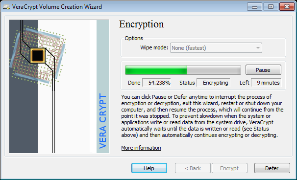 Veracrypt encryption software