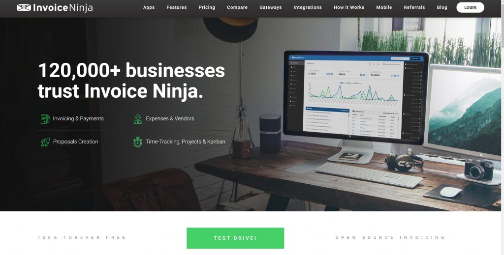 free billing software for small business- Invoice Ninja