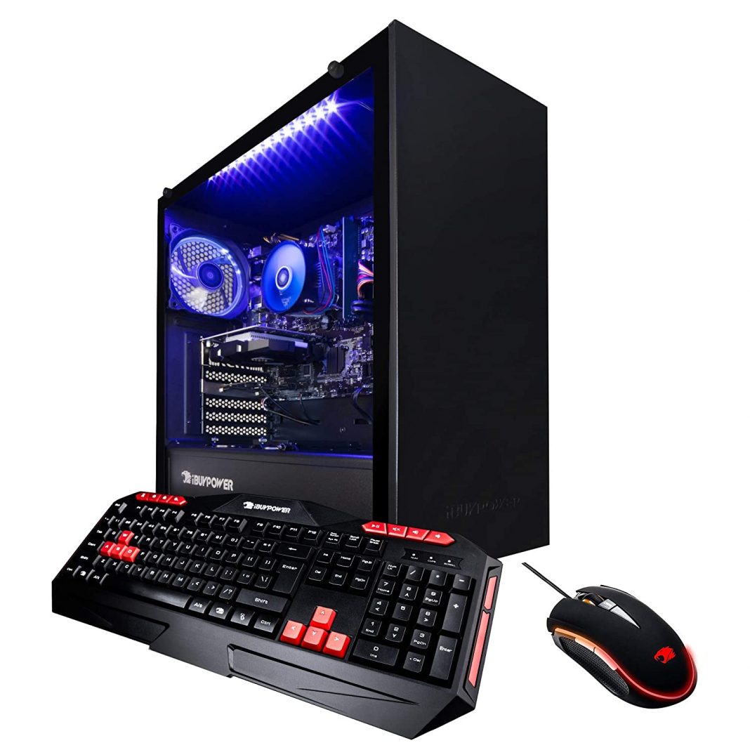 Corner Buy A Gaming Desktop Or Build One with Wall Mounted Monitor