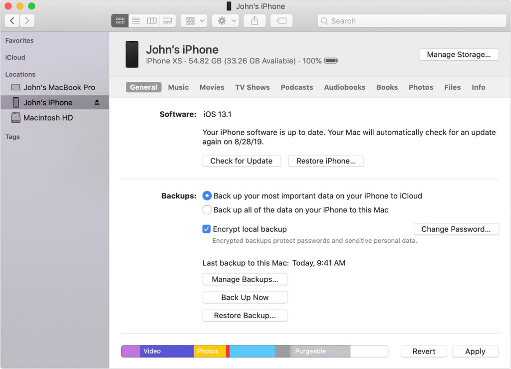restore iPhone from iCloud backup using iTunes