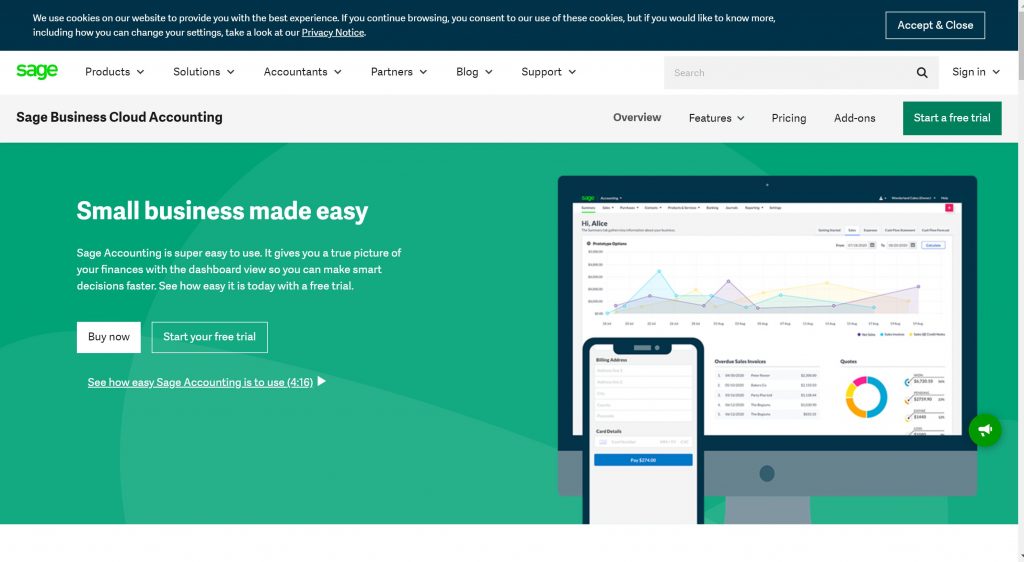 sage accounting software for small business