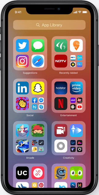 App Library in iOS 14