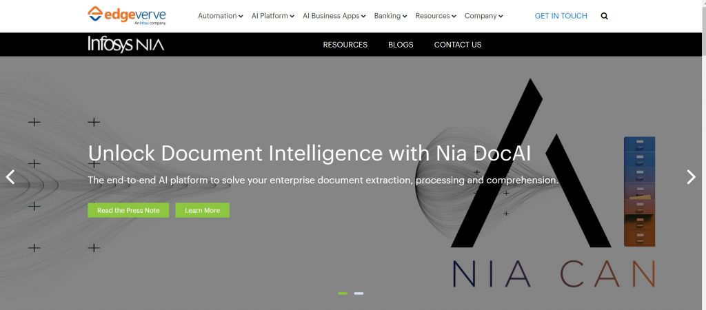 Infosys NIA AI Software
