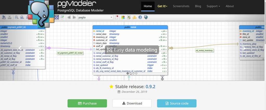 PgModeler modeling tool