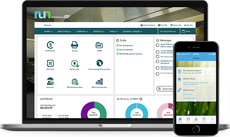 RUN by Adp payroll software for small business