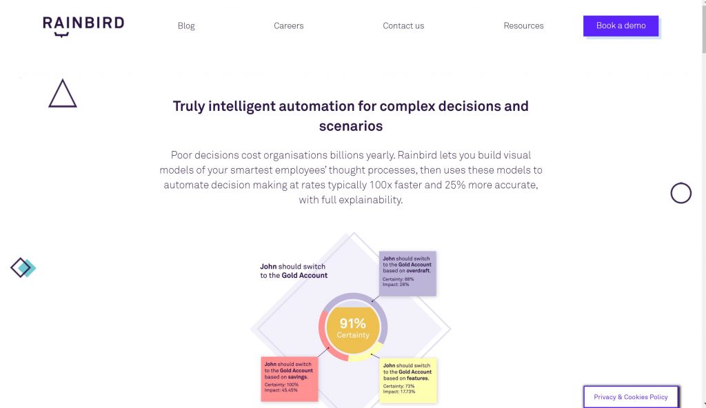 Rainbird Artificial Intelligence software program