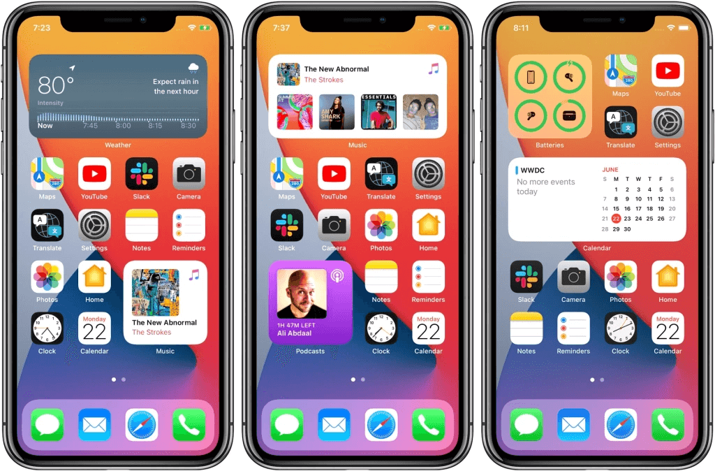 iOS 14 features Home Screen Widgets