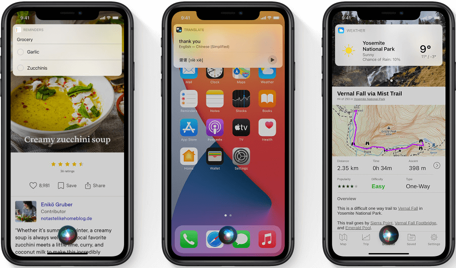 iOS 14 features Siri