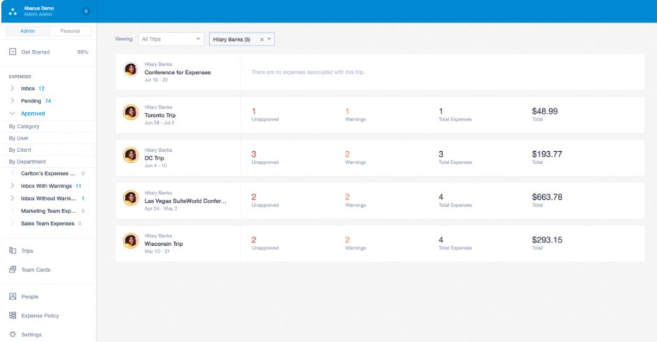 abacus expense management