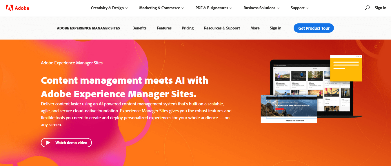 Adobe Experience Manager Sites — Best AI-Powered CMS