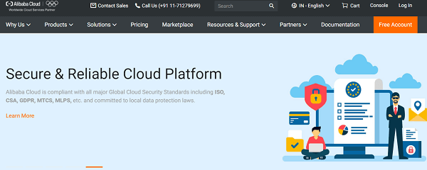 Alibaba Cloud- top cloud computing services