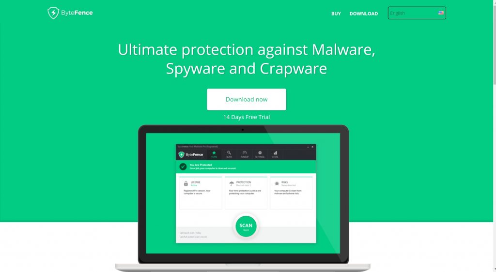 ByteFence- free anti malware removal tool