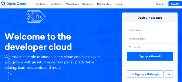 DigitalOcean-cloud based services