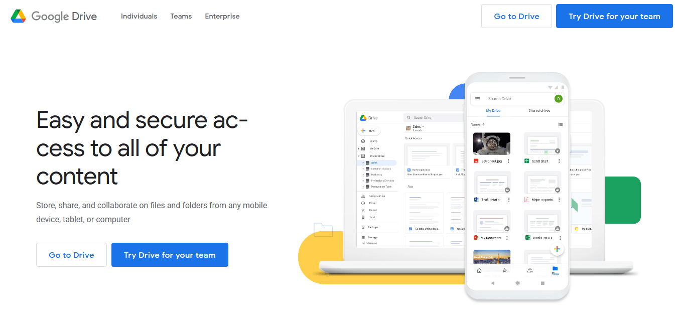 Google Drive- Simple and Free cloud storage service