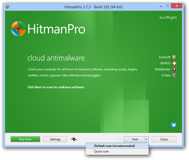 HitMan Pro- best free anti malware software