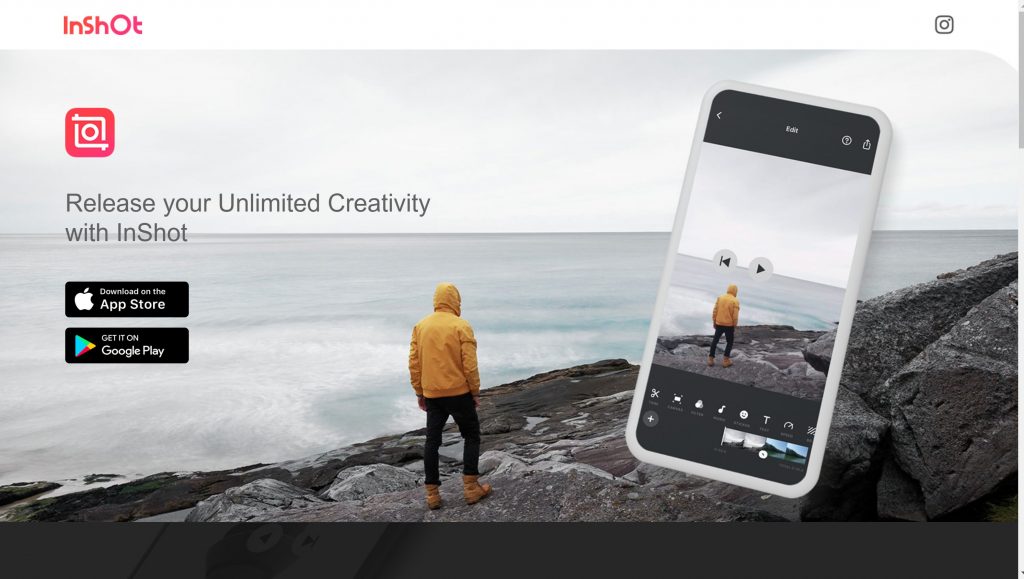 InShot video editor app for Instagram