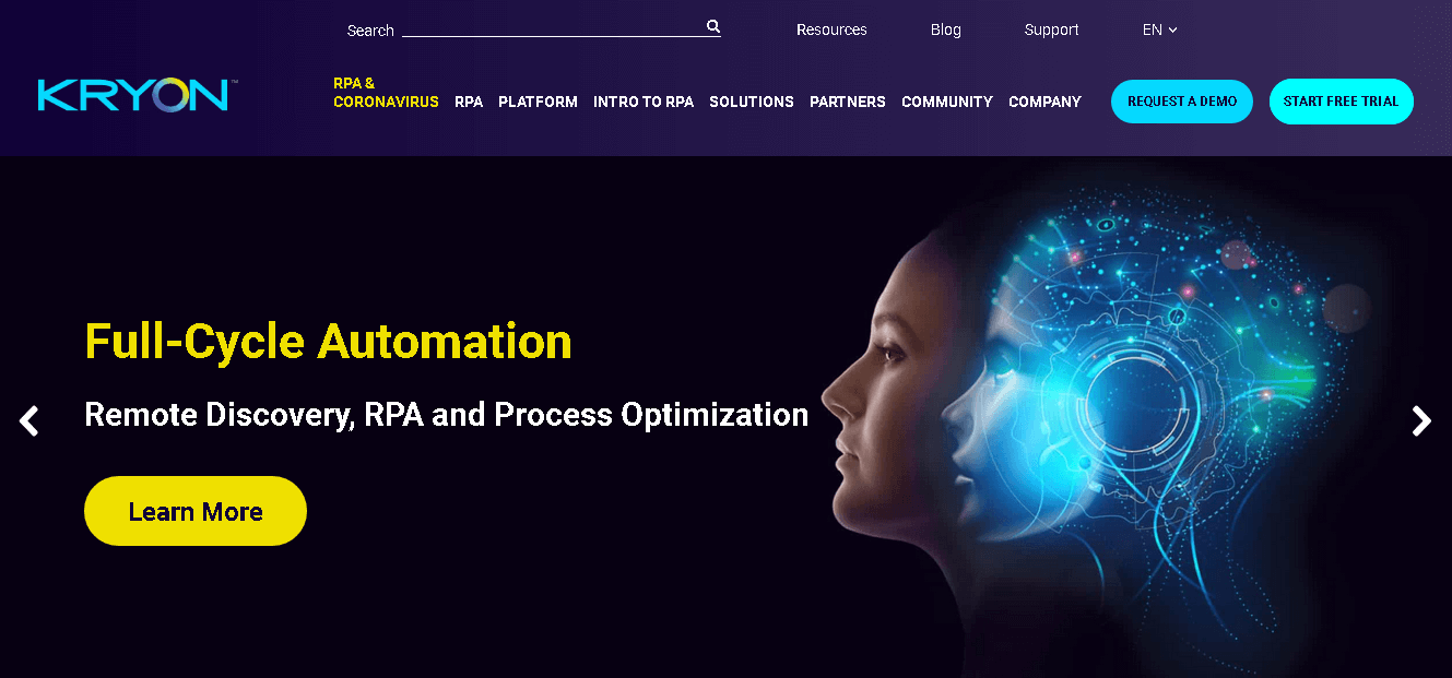 Kryon- Robotic Process Automation with Three Versions