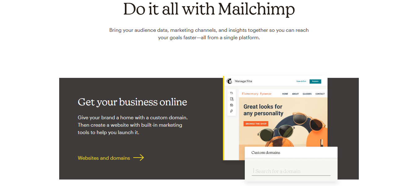 Marketing smarts for big ideas Mailchimp