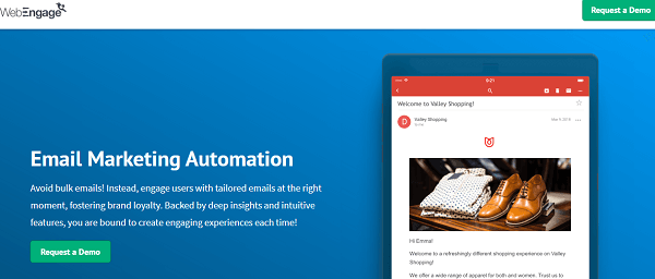 WebEngage-email automation software