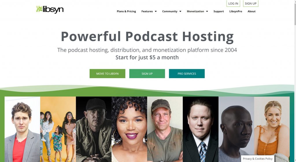 libsyn- free podcast hosting software