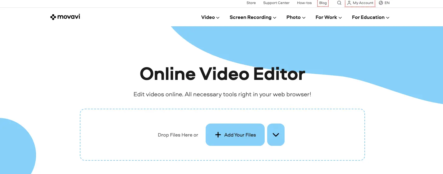 movavi online video editor