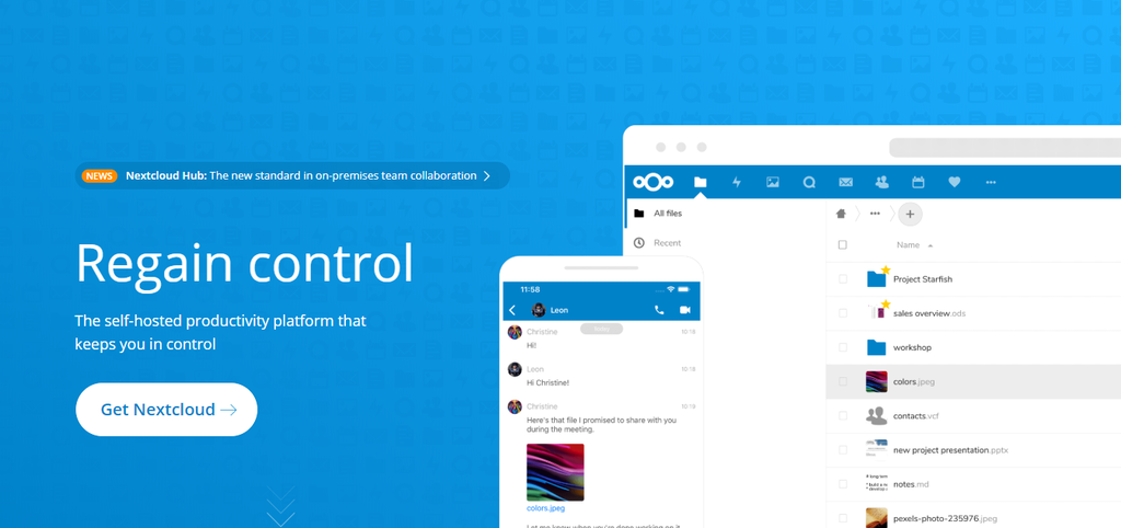 nextcloud-homepage