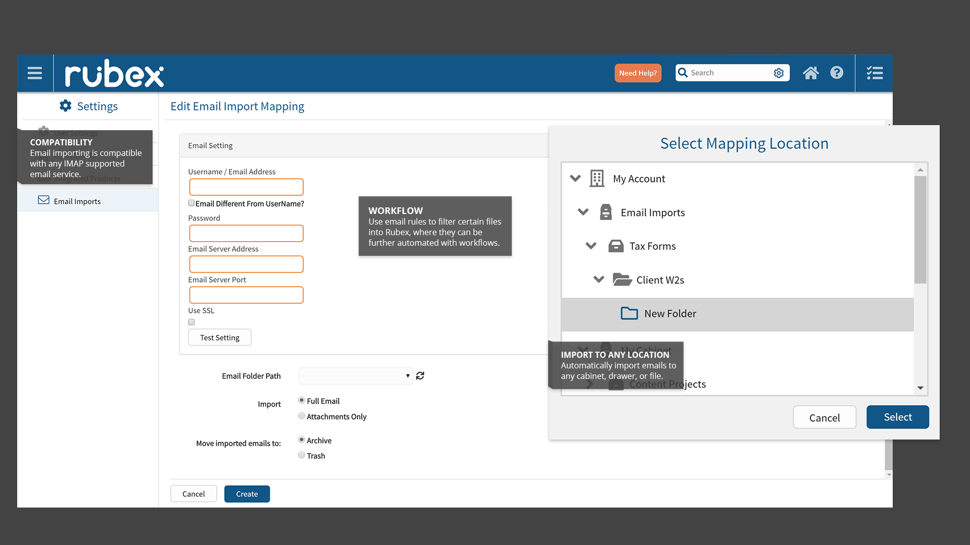 rubex document management software