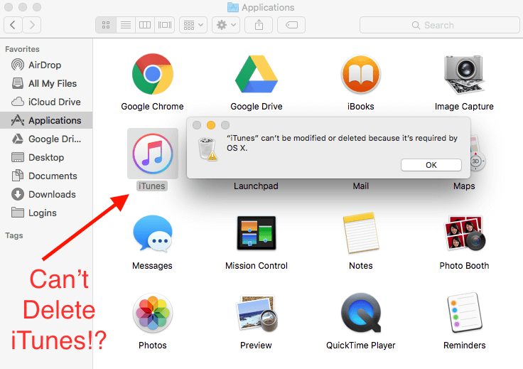 how to uninstall itunes