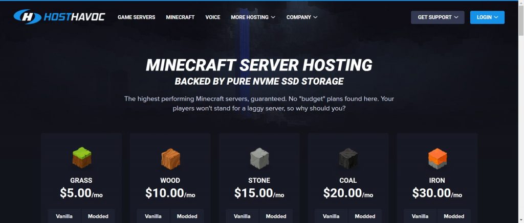 Host Havoc- best minecraft hosting services