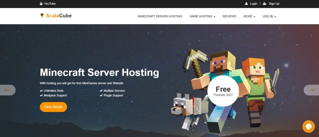 Scalacube minecraft server hosting providers