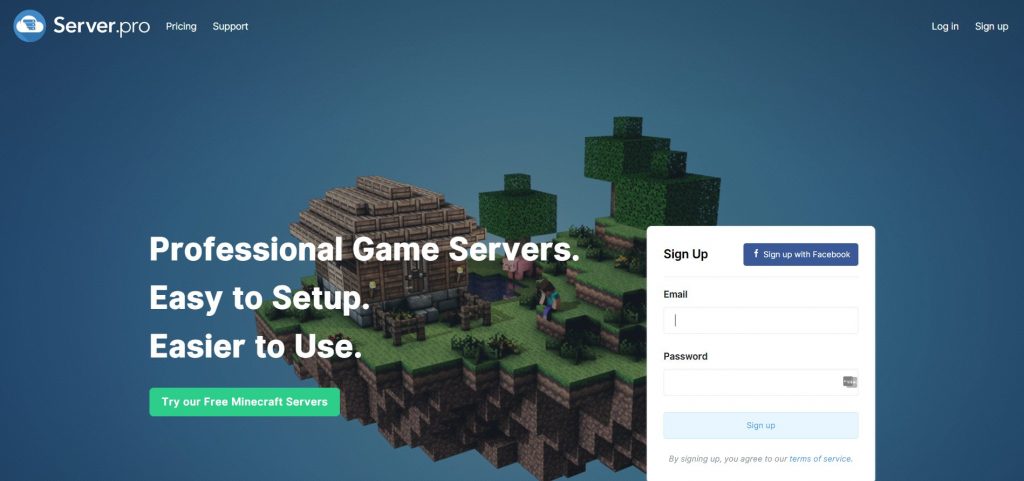 Server.pro minecraft hosting