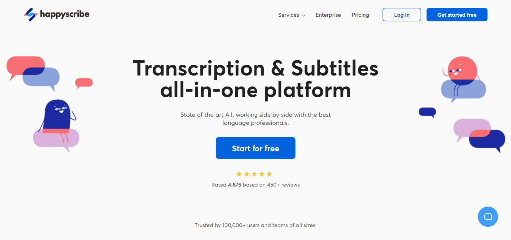 HappyScribe- best transcription software
