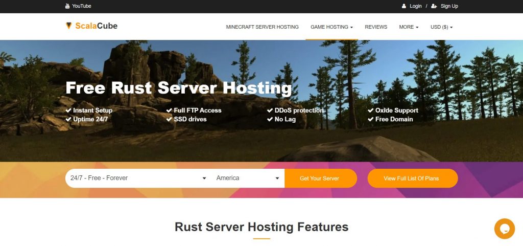 ScalaCube- rust server hosting