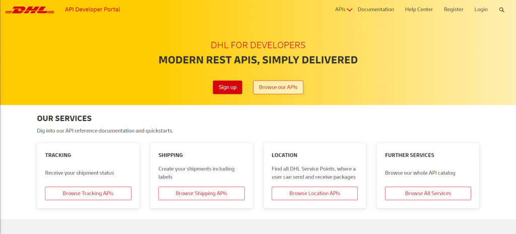 DHL Shipping API