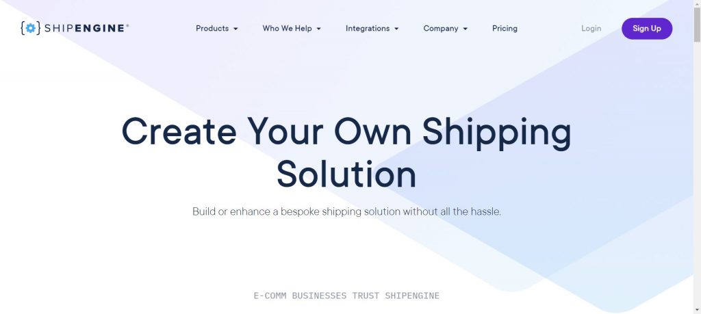 ShipEngine platffoirm for Shipping APIs