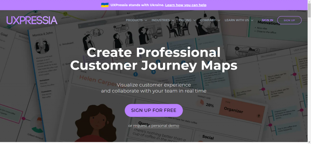 UxPressia- best customer journey mapping tools
